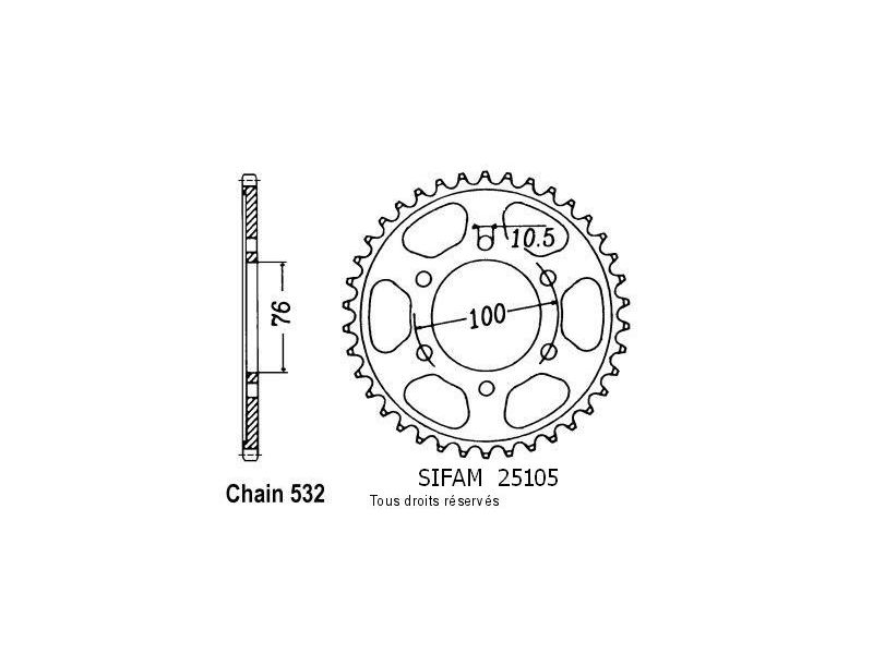 Couronne Gsx-r 1100 W 95-98   Couronne Gsx-R 1100 W 95-980