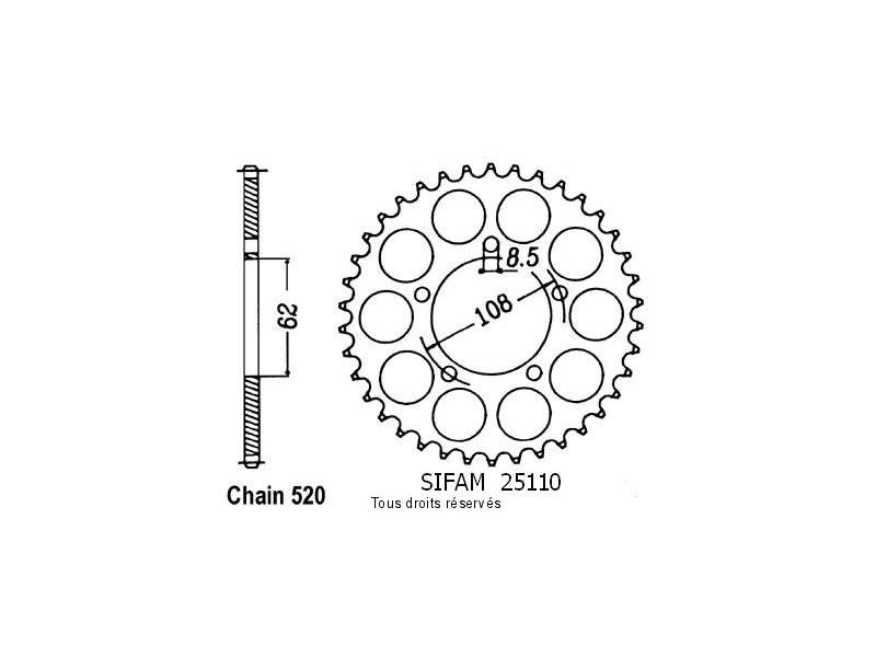 Couronne 125 Pegaso 89-98   Pas520/Z400