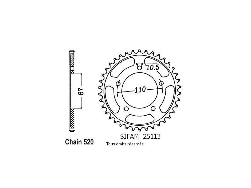 Couronne Sfv 650 Gladius 09   Pas520/Z460