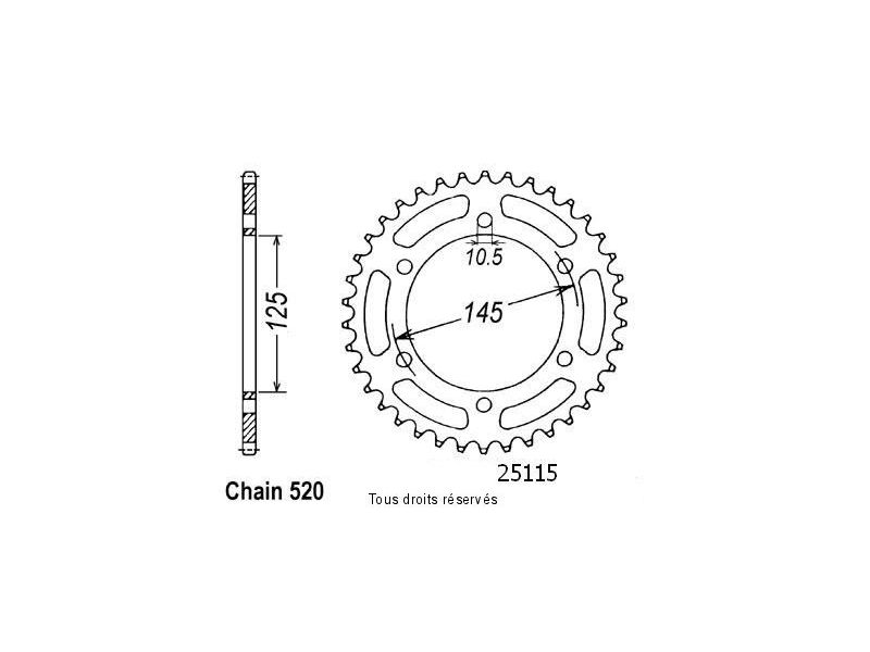 Couronne Xj 600 Diversion   Pas520/Z480