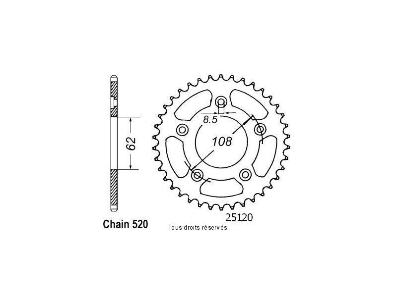 Couronne Rs 125 Extrema 93-98   Pas520/Z390
