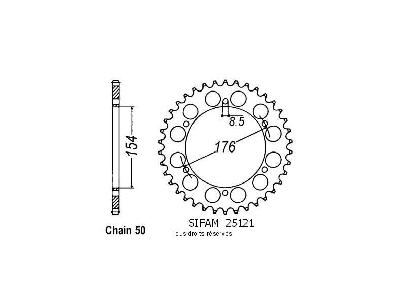 Couronne Vfr 750 Rc36 90-98   Pas530/Z420