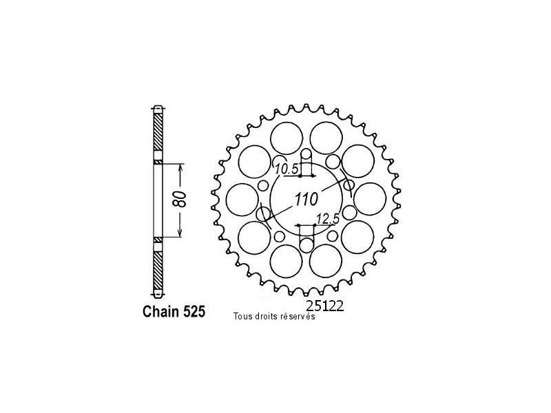 Couronne Cb 750 Sevenfyfty 92-   Pas525/Z400
