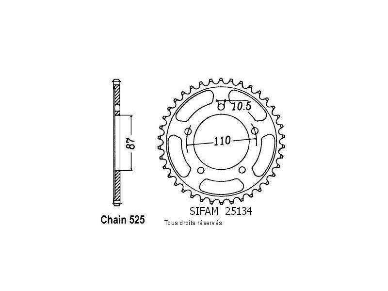 Couronne Gsf 400 Bandit 90-92   Pas525/Z470