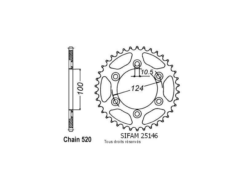 Couronne Ducati 600 Ss 95-98   Pas520/Z410