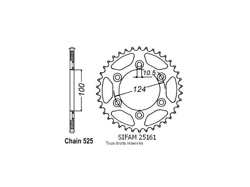 Couronne Ducati 996 St4   Pas525/Z380