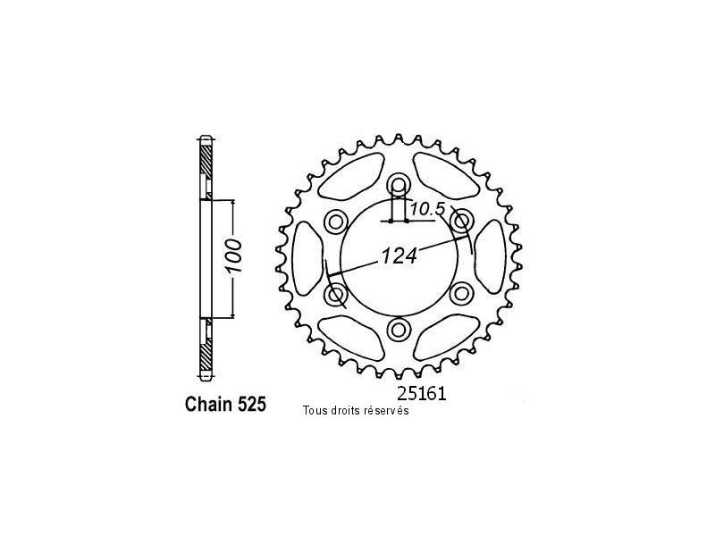 Couronne Ducati 916 St4 99   Pas525/Z430
