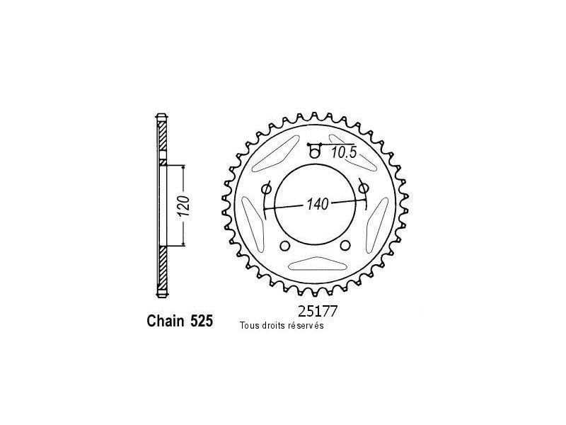 Couronne Gsx-r 600 06-07   Pas525/Z430