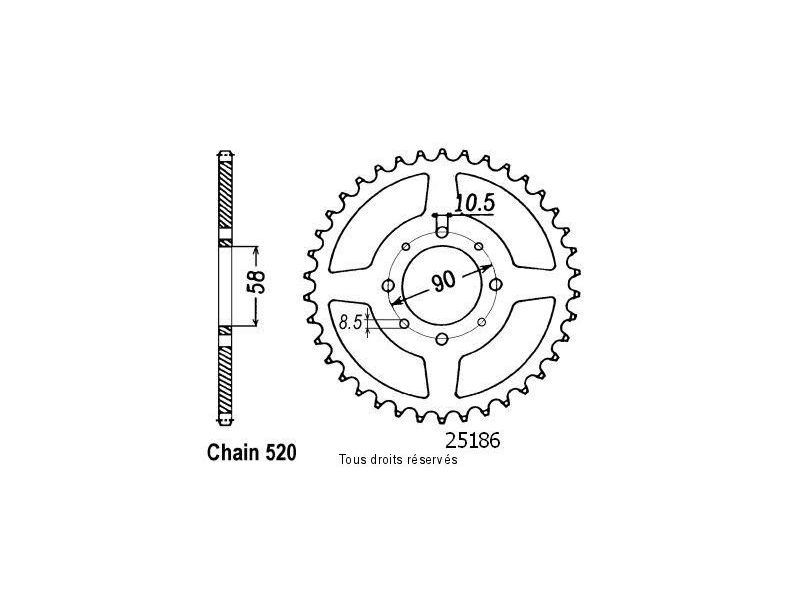 Couronne Xl 125 Varadero 00-01   Pas520/Z440