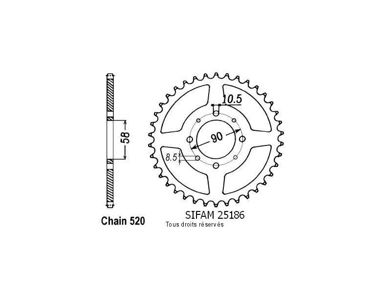 Couronne Honda   Pas520/Z450