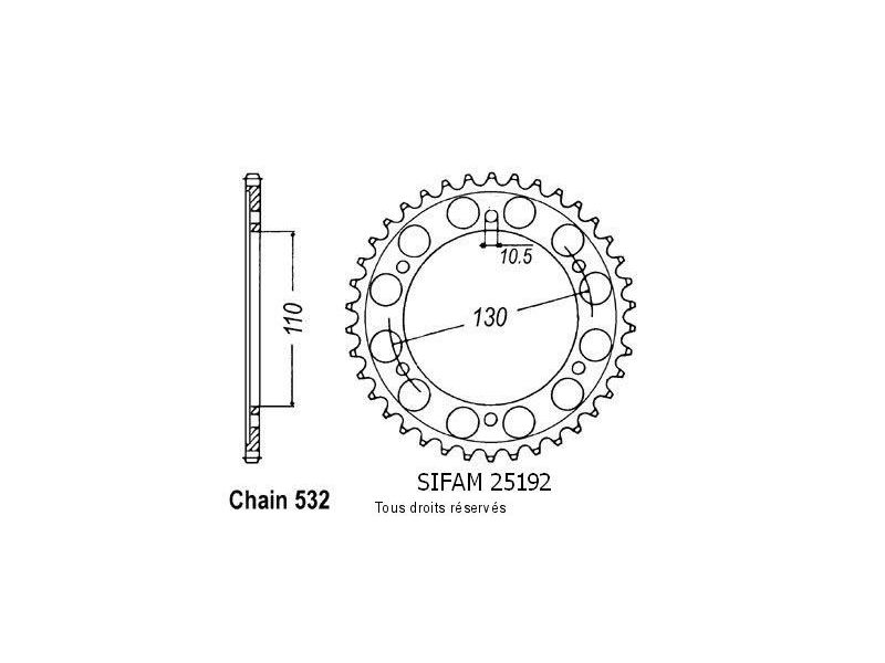 Cour Yam Yfz-r6 2003 Pas 532   Pas532/Z480
