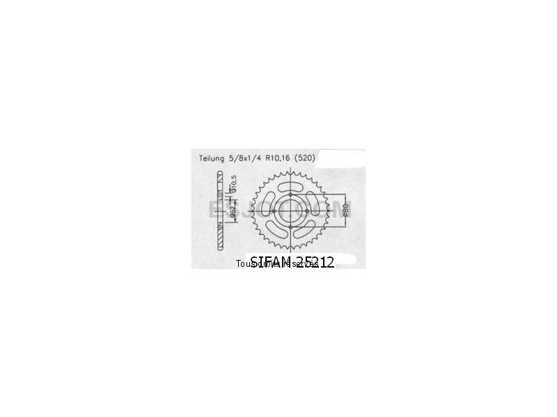Couronne Sachs 125 Roadstar V2   Pas520/Z530