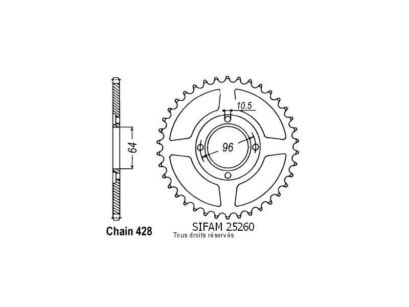 Couronne Cg 125 E 04-   Pas428/Z450