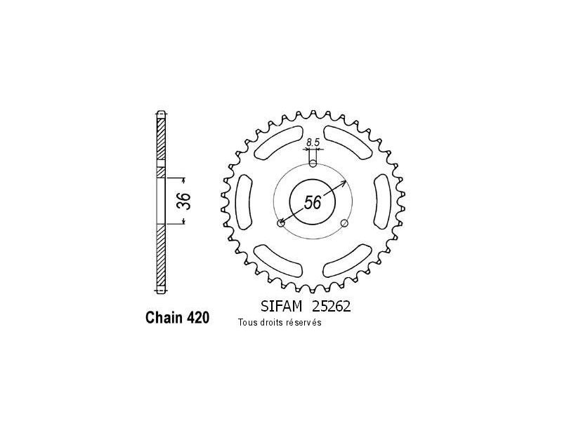Couronne Suzuki Jr 50 85-06   Pas420/Z280