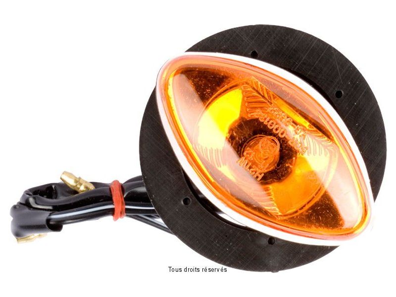 Mini Clignotant Homologué C.E Oeil de Chat carén VENDU PAR 1 Ampoule : OL7570 12v 21w0