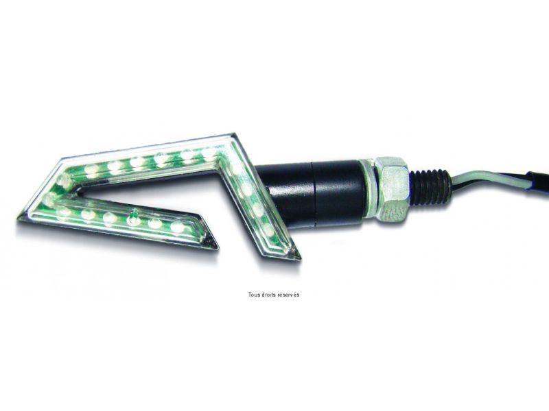 Paire de Mini Cligno LED C.E 15 Leds Homologués C.E0