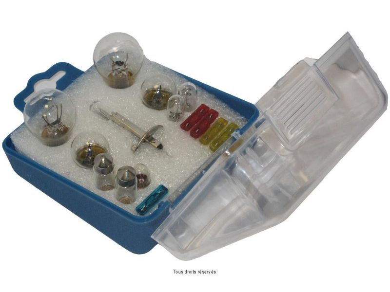Coffret Ampoules Secours H1 ProjecteurH1+Ampoules+Fusibles  0