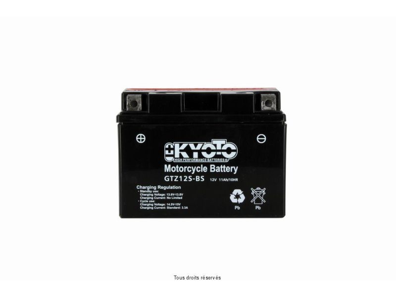 Ytz12s-bs - Ss Entr. AGM L 150mm  W 87mm  H 110mm 12v 11ah Acide 0.54l1