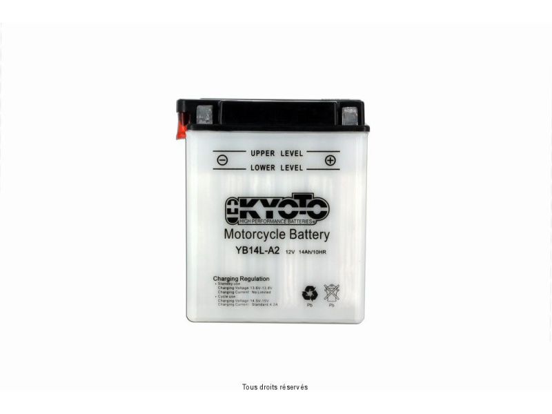 Yb14l-a2 L 135mm  W 91mm  H 167mm 12v 14ah Acide 0,87l1
