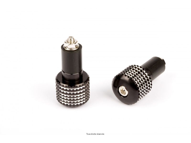 Embouts Guidon Grille Ø17 Noir  0