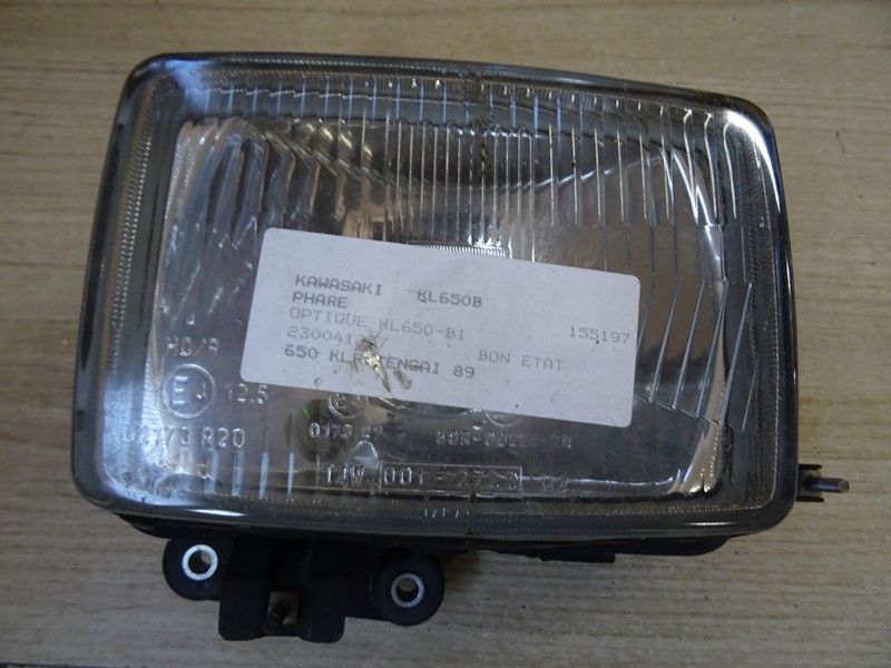 Optique phare avant Kawasaki  650 KLR Tengaï type KL650B 1989