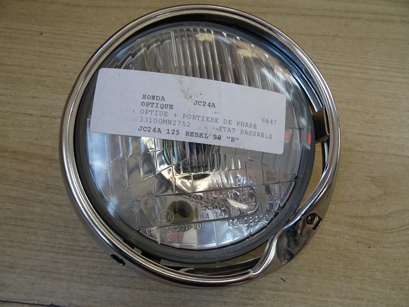 Optique phare avant Honda 
125 Rebel type JC24A 1996/1999