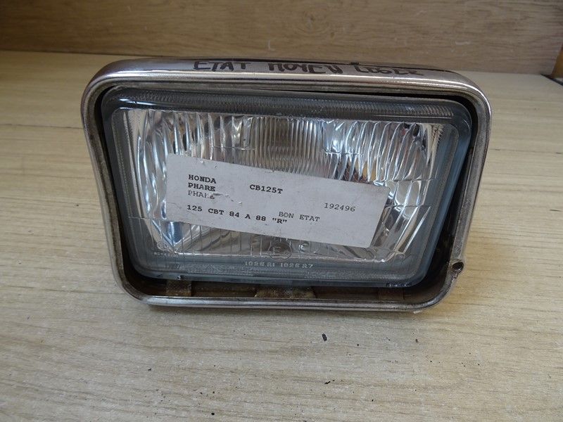 Optique phare avant Honda 
CB 125 T type JC06 1982/1988