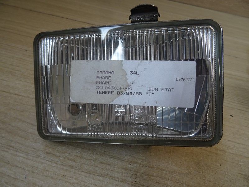 Optique phare avant Yamaha  600 XTZ Ténéré type 34L/50T/55W 1983/1985