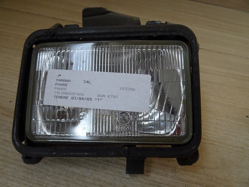 Optique phare avant Yamaha  600 XTZ Ténéré type 34L/50T/55W 1983/1985