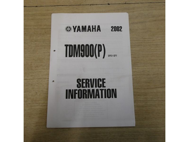 Manuel technique d'atelier Yamaha TDM 900 5PS 2002