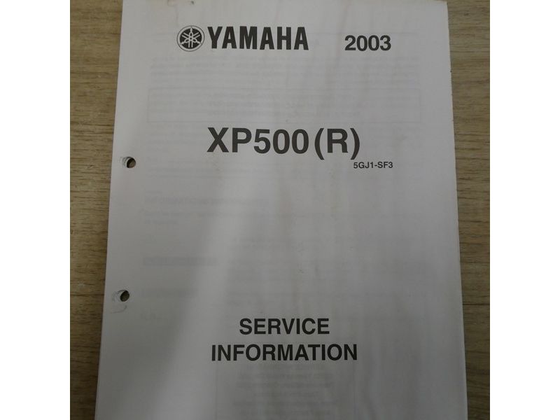 Manuel technique d'atelier Yamaha XP500 R 2003
