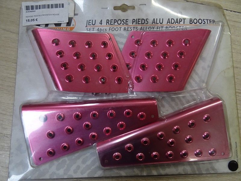 Set de repose pieds MBK 50cc Booster