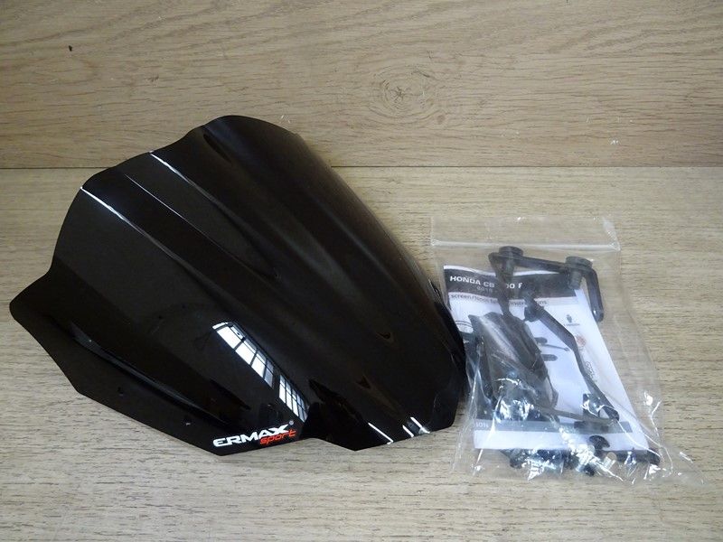 Saute vent sport Ermax noir foncé Honda 500 CBF 2019 (0301T02-56)