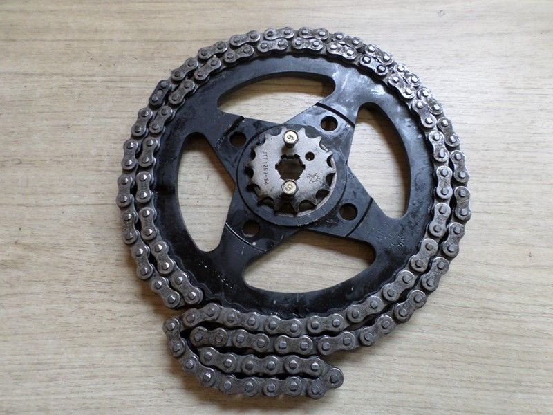 Kit chaine Yamaha SR 125 type 10F 1982/2000