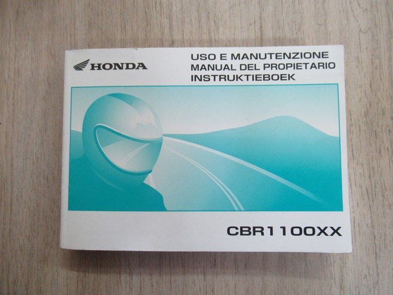 Manuel propriétaire Honda CBR 1100 XX 2002 (Italien-Espagnol-Hollandais)