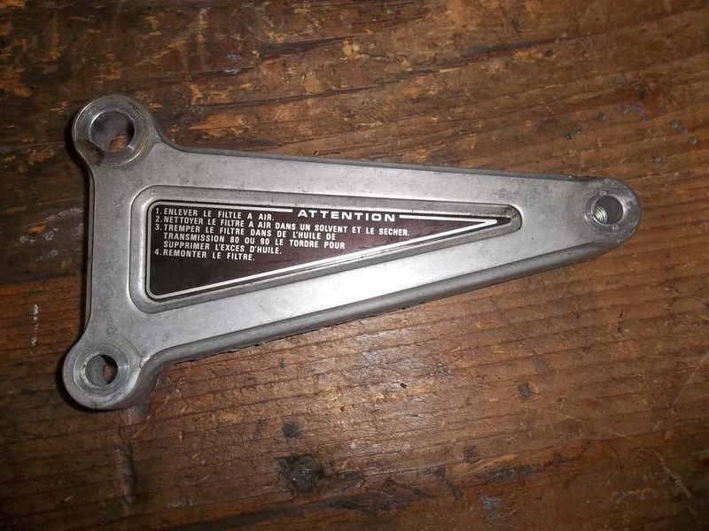 Platine arrière gauche Honda 125 CM