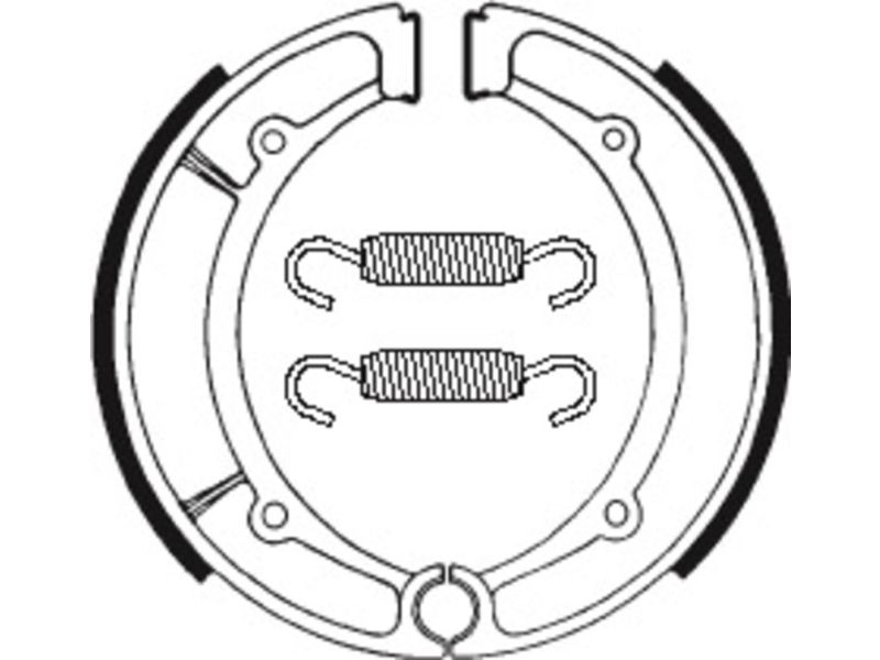 Mâchoires de frein TECNIUM Scooter/Street/Quad organique - BA066