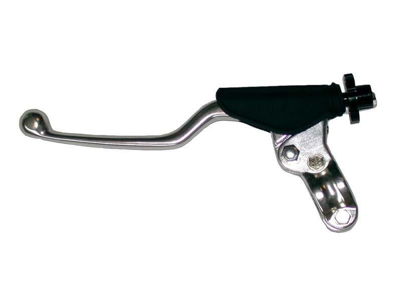 Levier long d'embrayage + cocotte BIHR forgé poli/noir universel