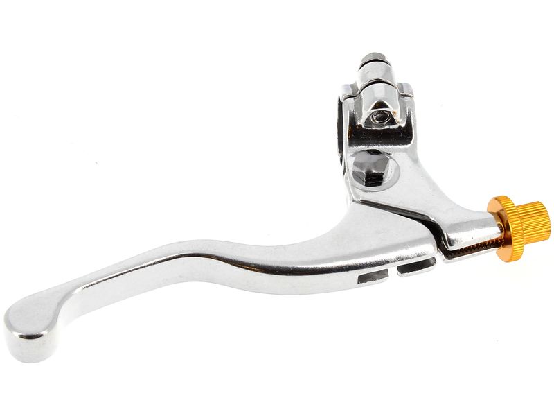 Levier de frein court + cocotte BIHR aluminium coulé poli universel