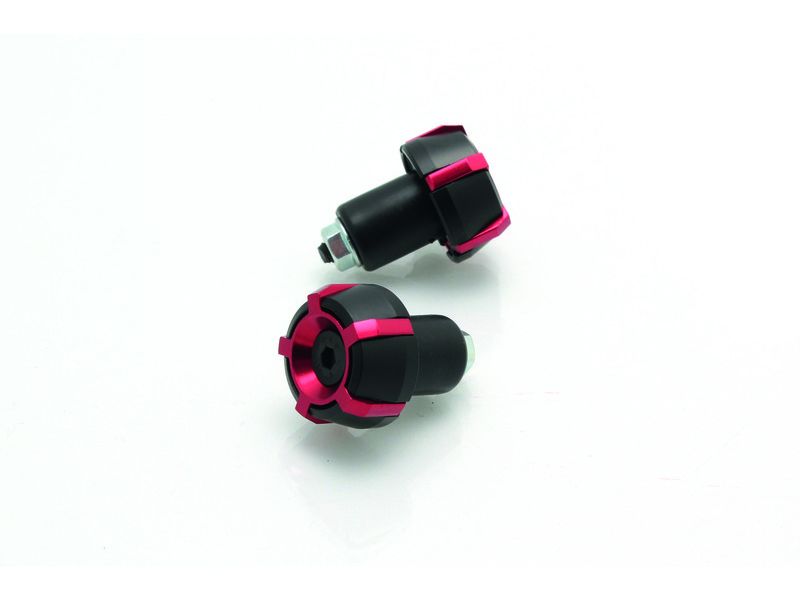 Embouts de guidon V PARTS Spark Ø18mm Noir/Rouge