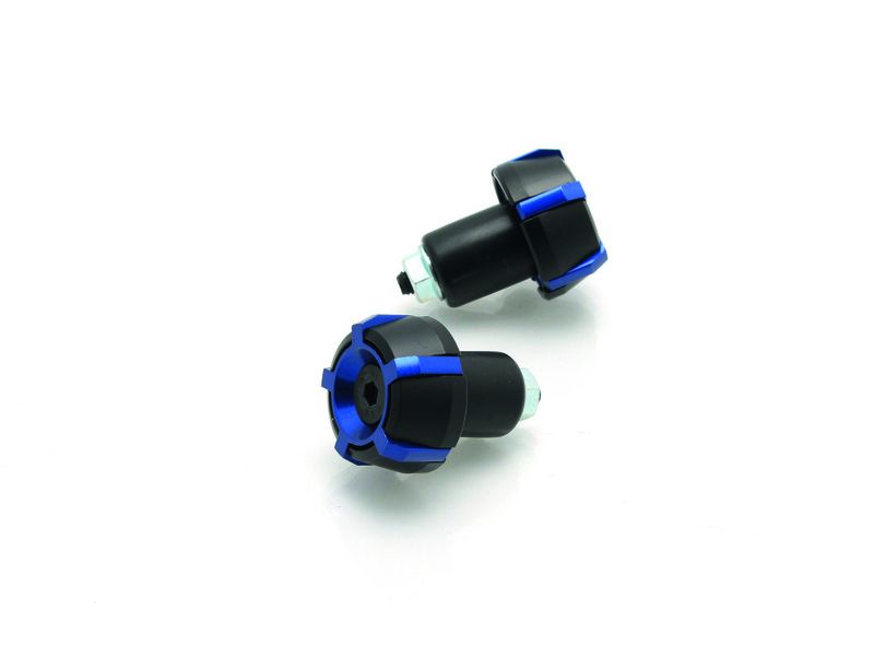 Embouts de guidon V PARTS Spark Ø18mm Noir/Bleu