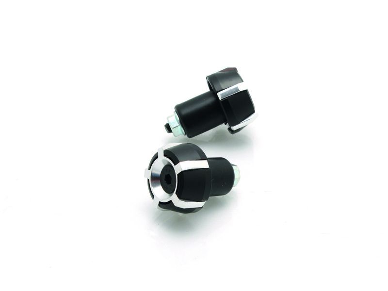 Embouts de guidon V PARTS Spark Ø18mm Noir/Argent
