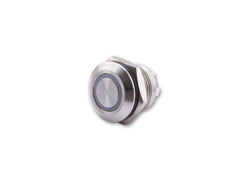 Bouton HIGHSIDER inox avec anneau lumineux LED (M12)