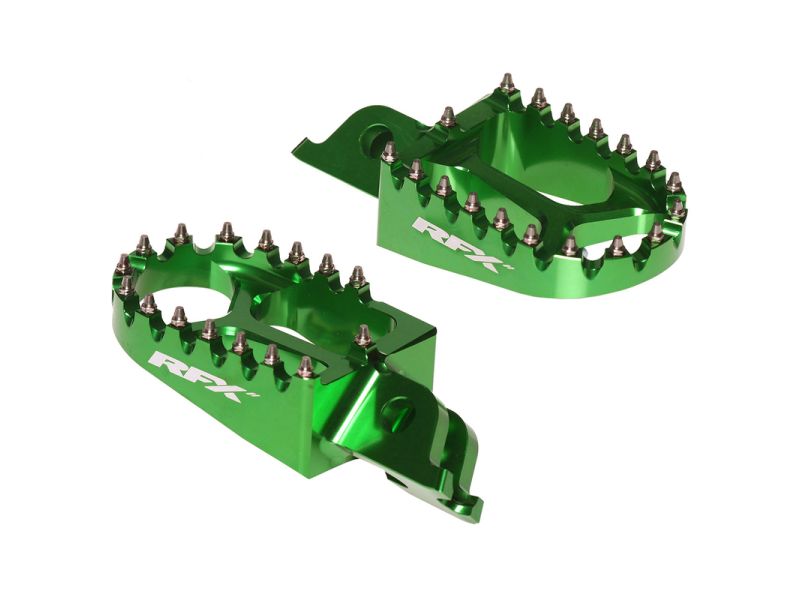 Repose-pieds RFX Pro (vert) - Pour Kawasaki KXF250/450