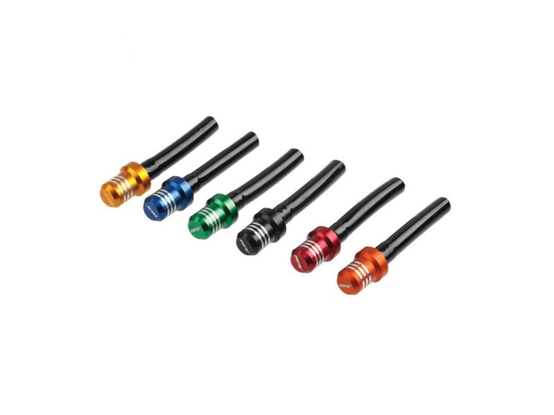 Valve de réservoir RFX Race - Tuyau court avec bouchon à 1 voie (Noir)