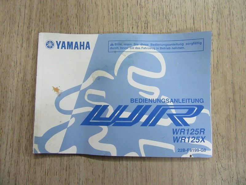 Bedienungsanleitung Yamaha WR125R, WR125X
