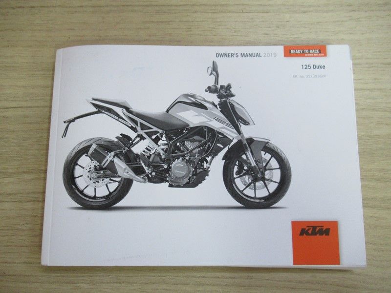 Manuel du propriétaire KTM 125 Duke 2019