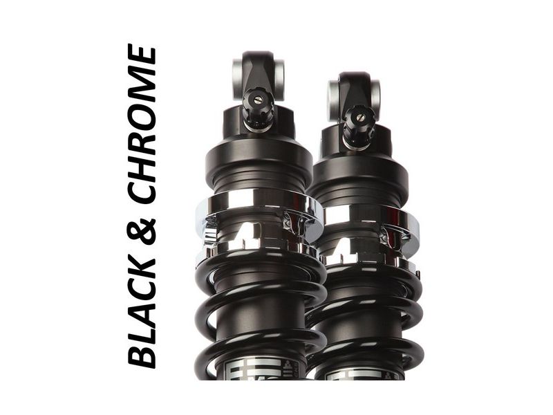 Paire d'amortisseurs NEUFS Black & Chrome Honda 750 VT S 10 - 12