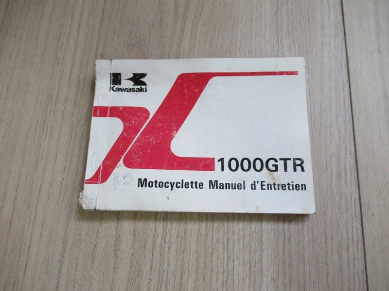 Manuel d'entretien Kawasaki 1000GTR Kawasaki GTR1000 (ZG1000-A3) 1988