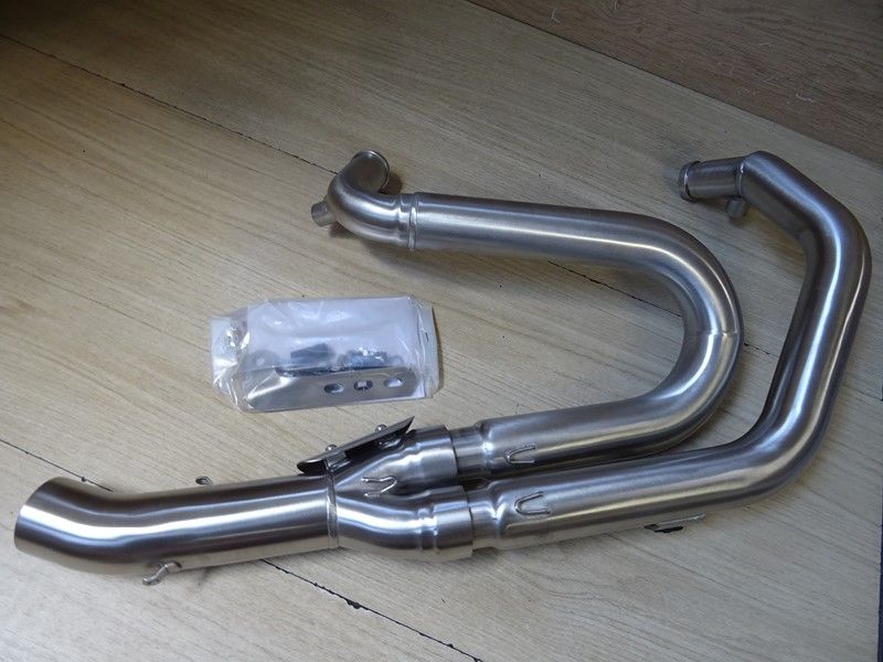Collecteur non homologué REMUS 2/1 Inox brossé HARLEY DAVIDSON XR1200 2008 (0101239308M)
